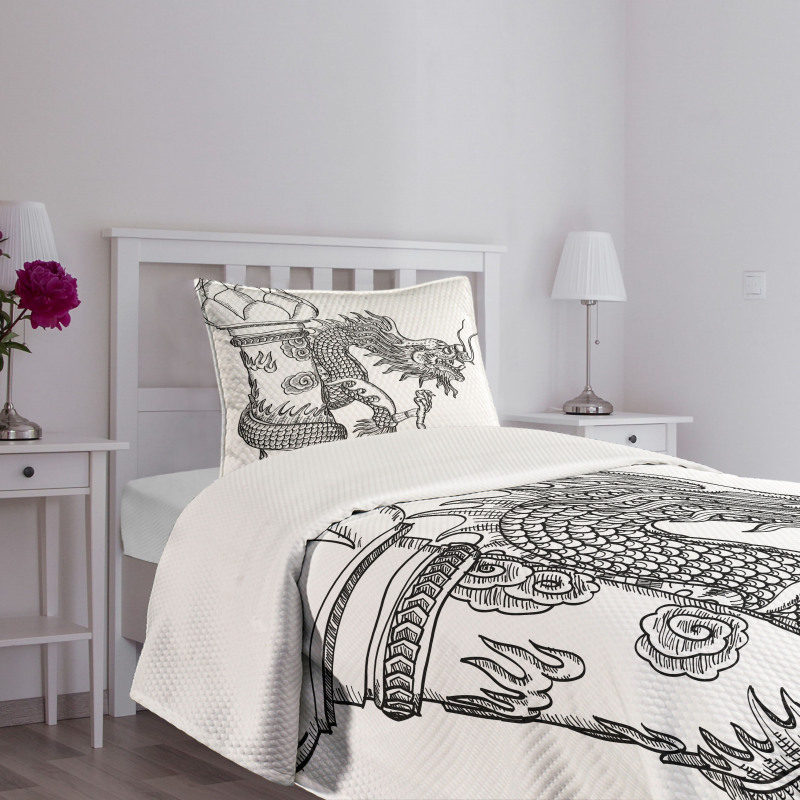 Chinese Creature Bedspread Set