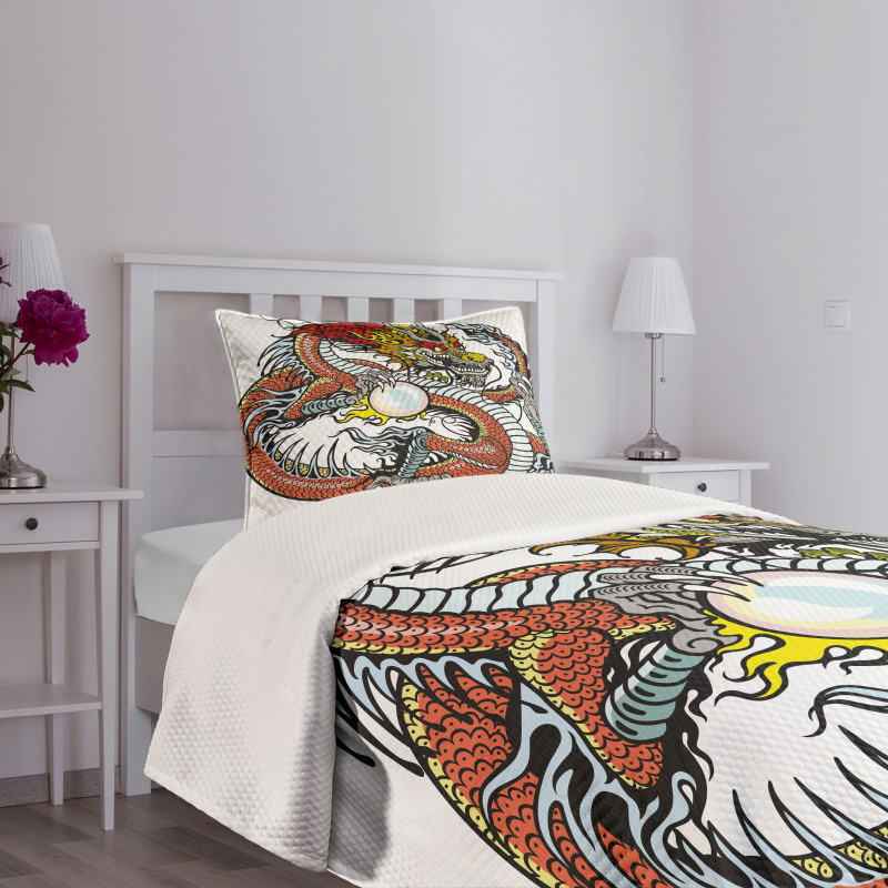 Chinese Zodiac Signs Bedspread Set