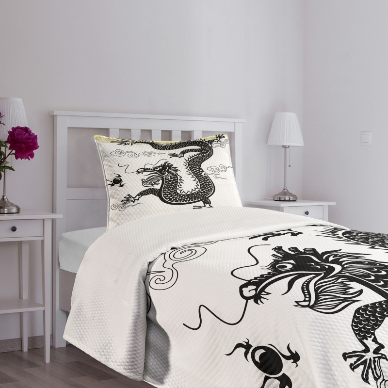 Traditional Chinese Sea Bedspread Set