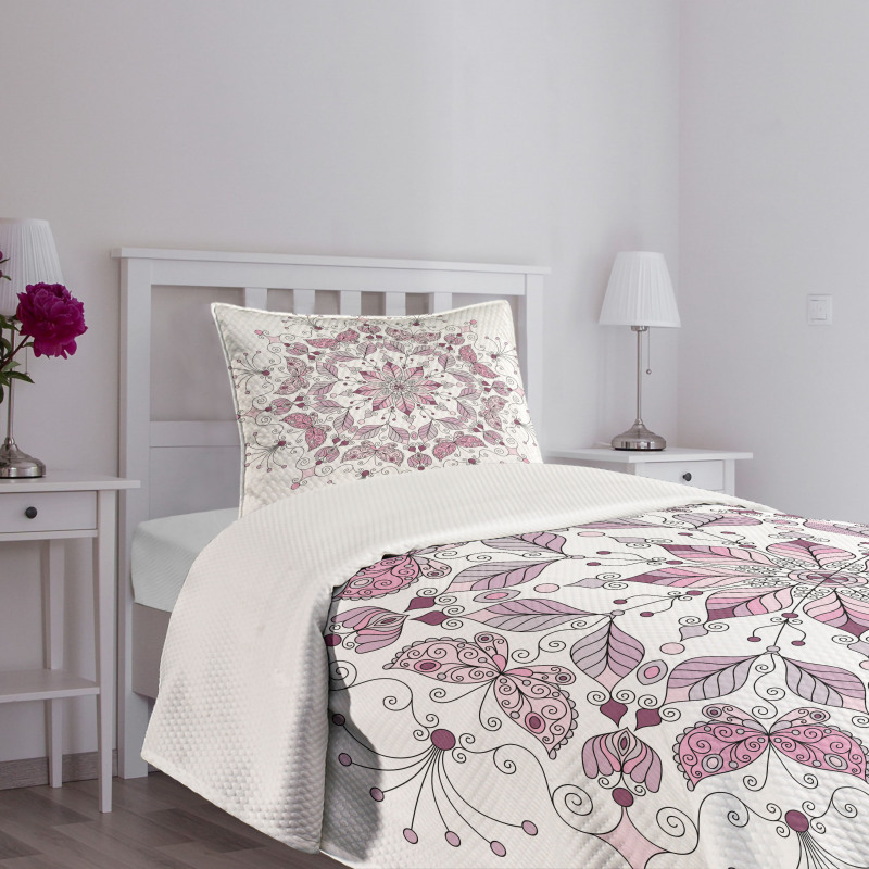 Pastel Lotus Bedspread Set