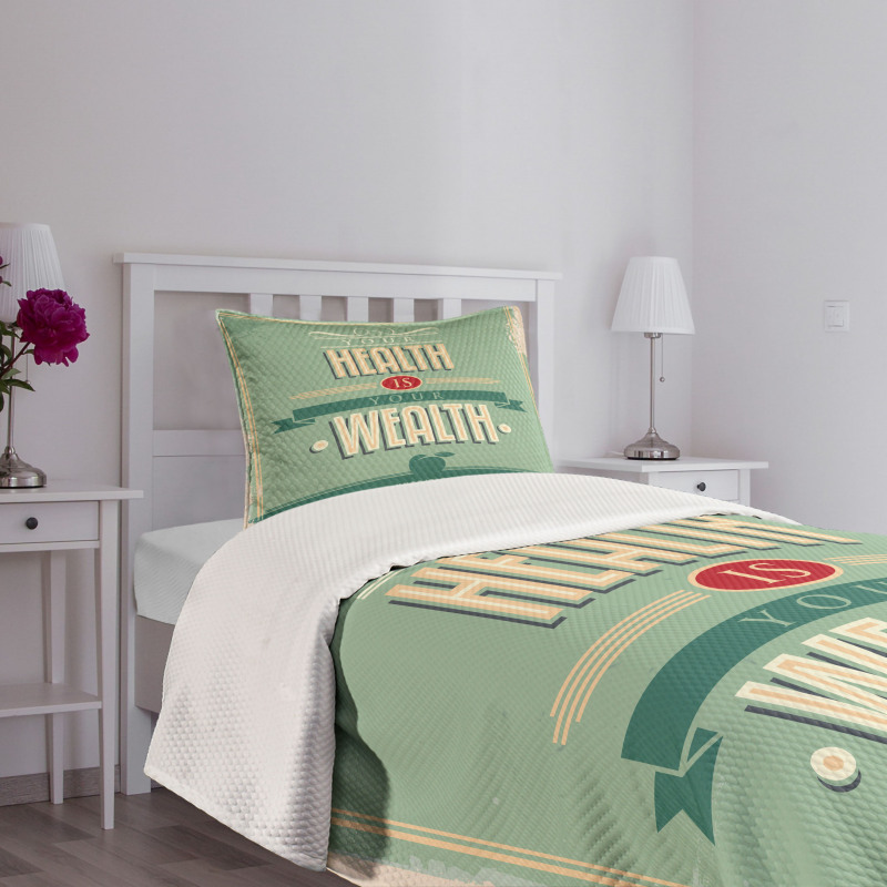 Vintage Inspirational Bedspread Set