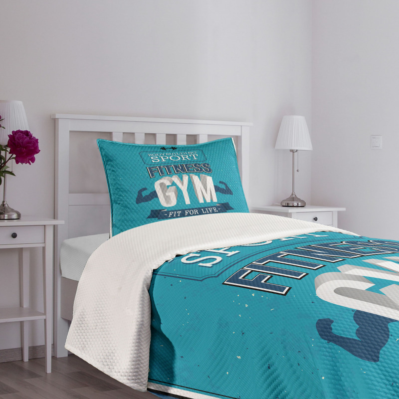 Fit Life Bodybuilding Bedspread Set