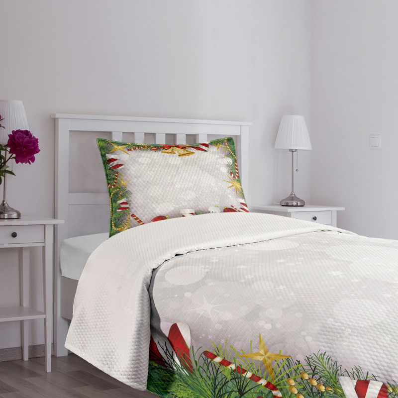 Night Xmas Eve Noel Bedspread Set