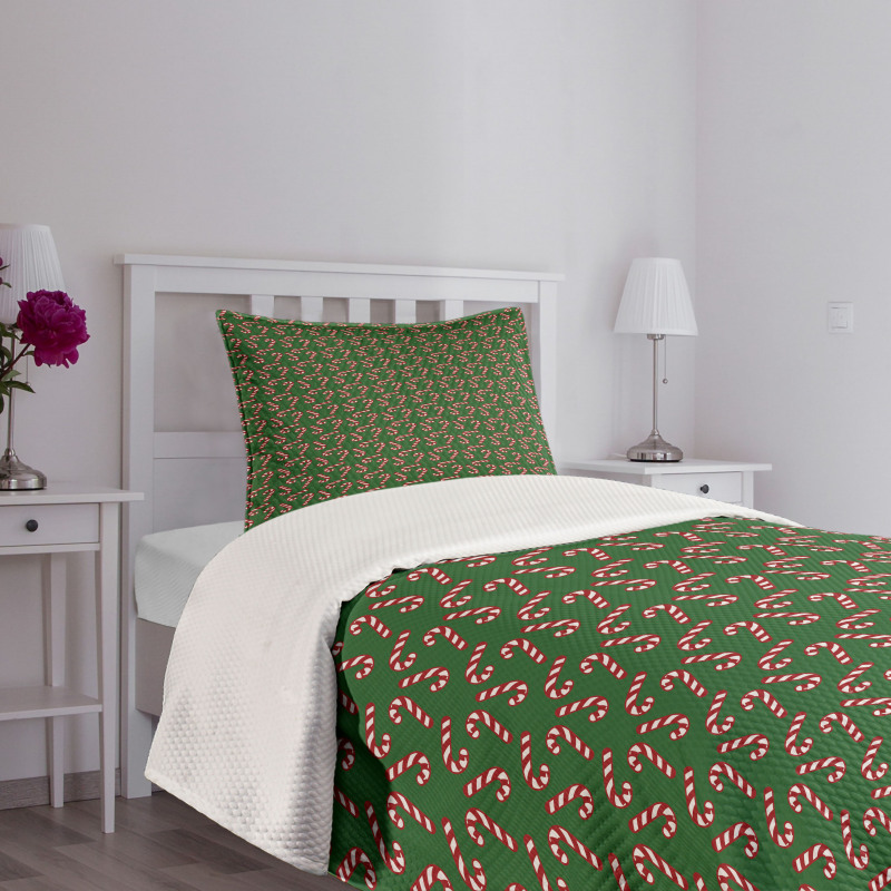 Candy Canes Bedspread Set