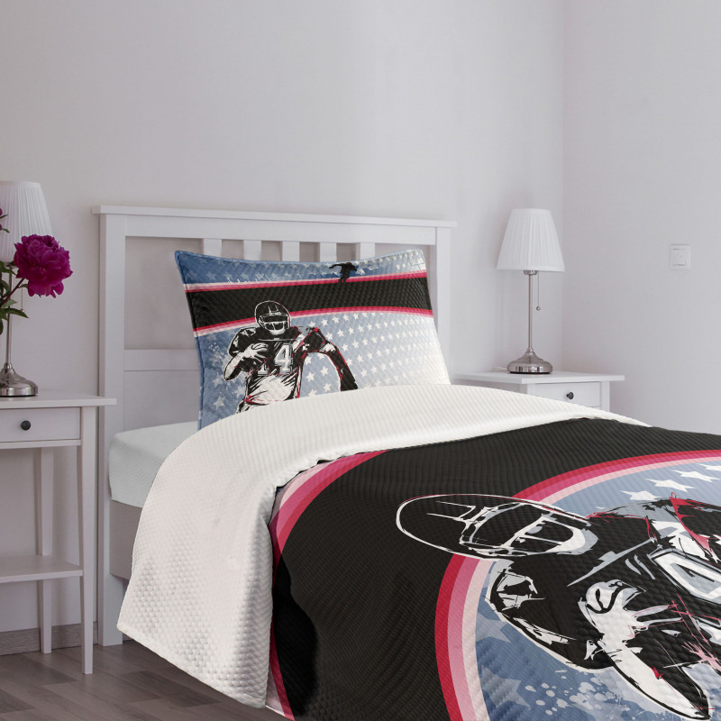 Baseball Player Stars Bedspread Set