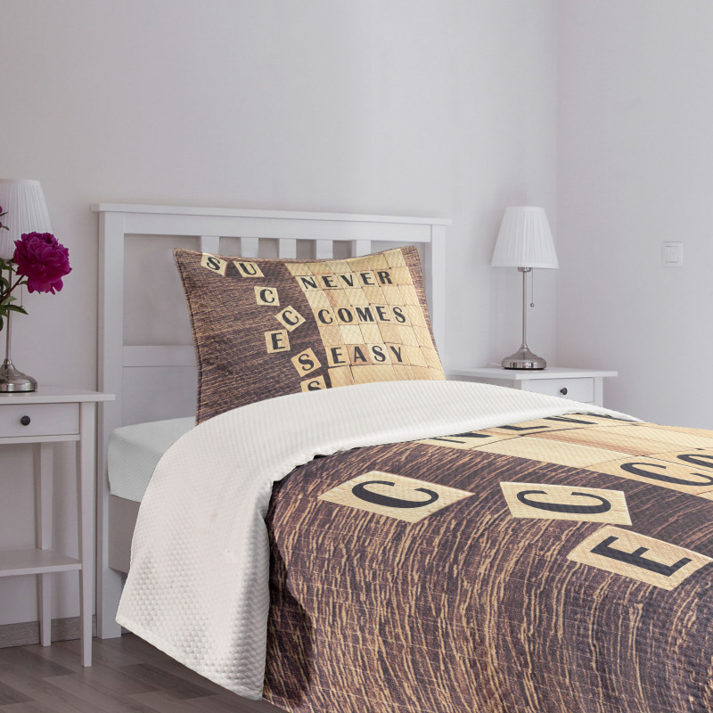 Words Scribble Bedspread Set