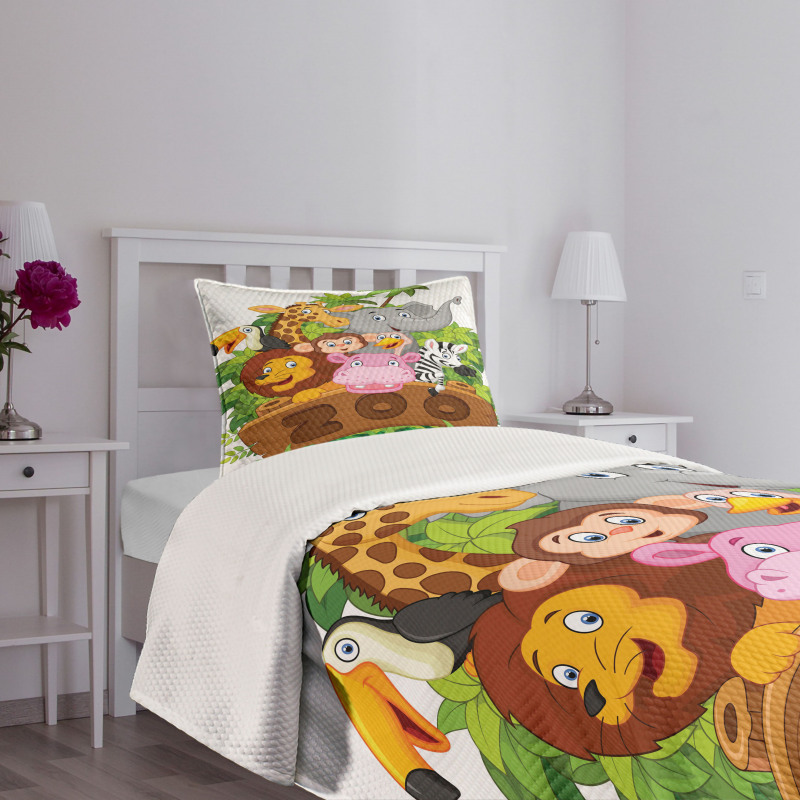 Happy Animals Fresh Trees Bedspread Set