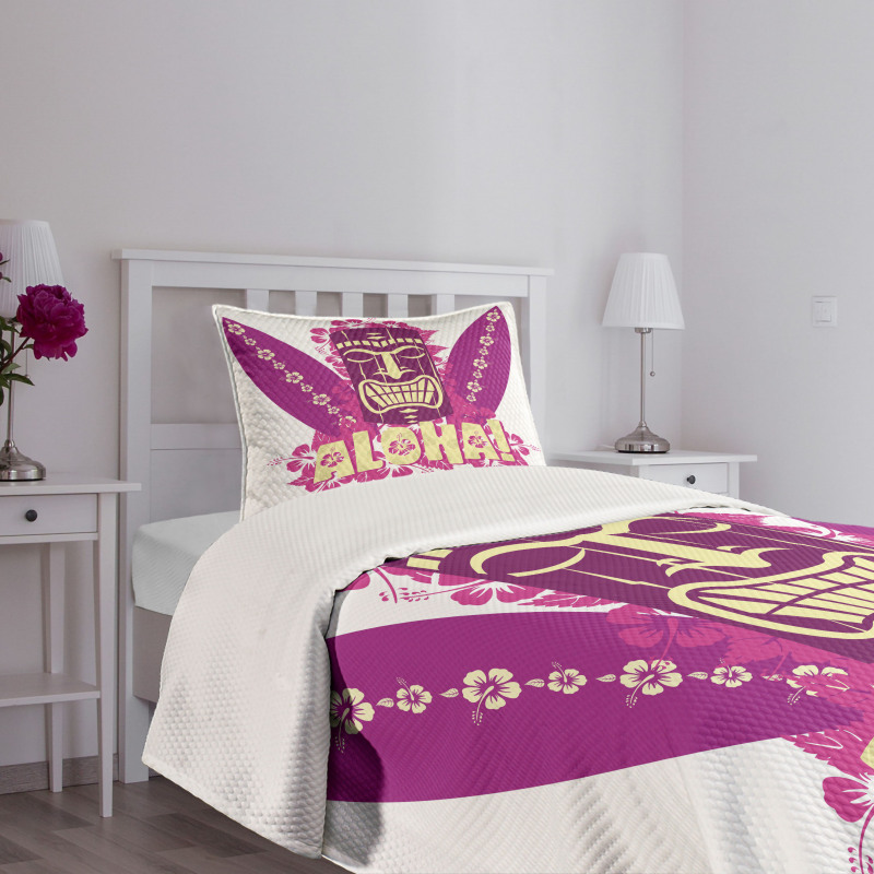 Aloha Surfboards Bedspread Set