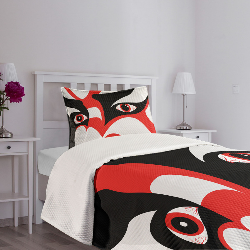 Japanese Drama Face Bedspread Set