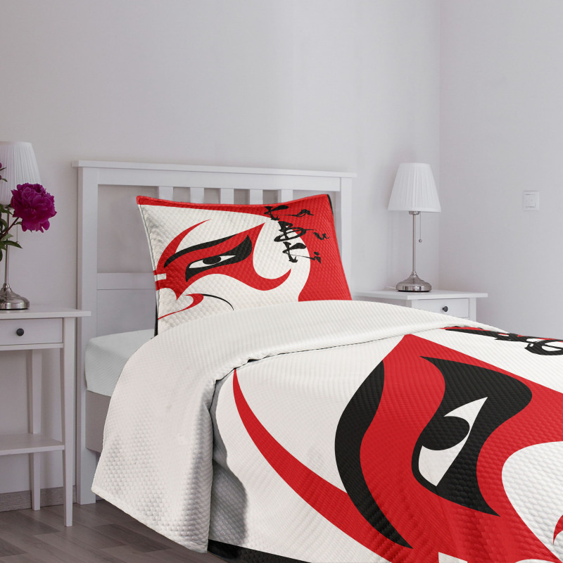 Drama Face Bedspread Set