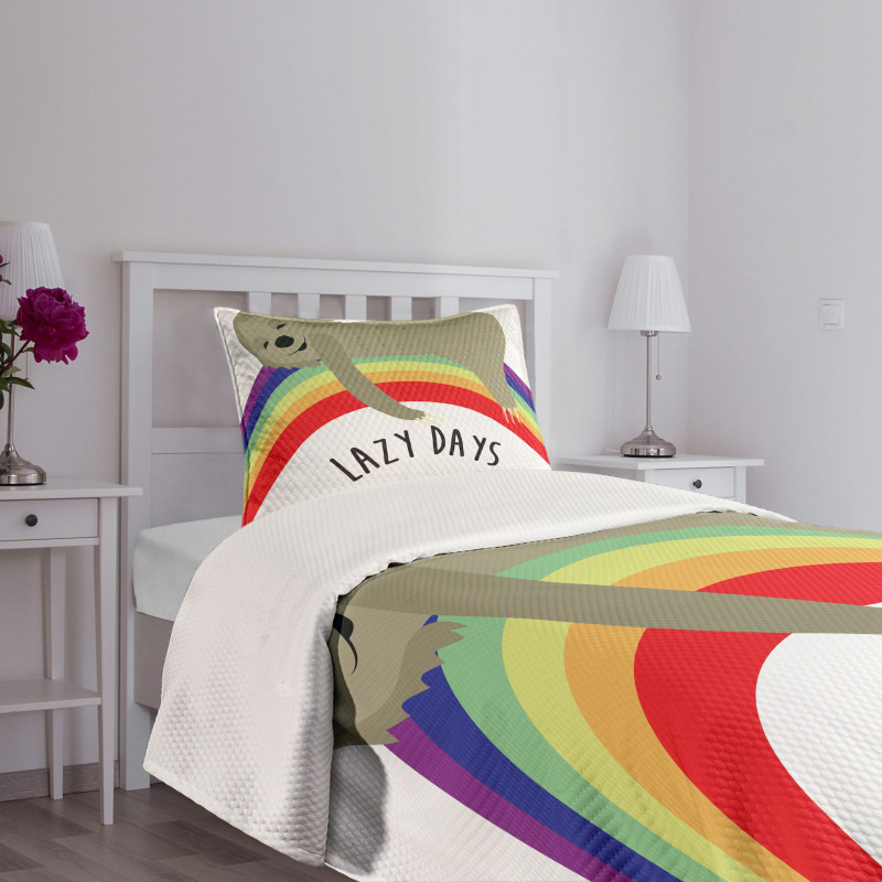 Lazy Days Carefree Sloth Bedspread Set