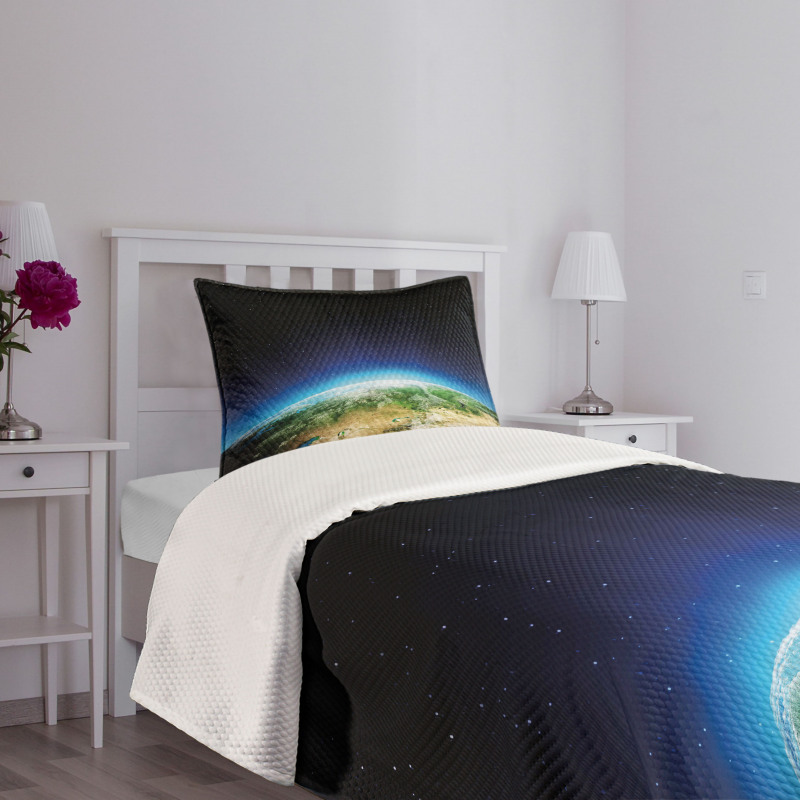 Russia from Space Sky Bedspread Set