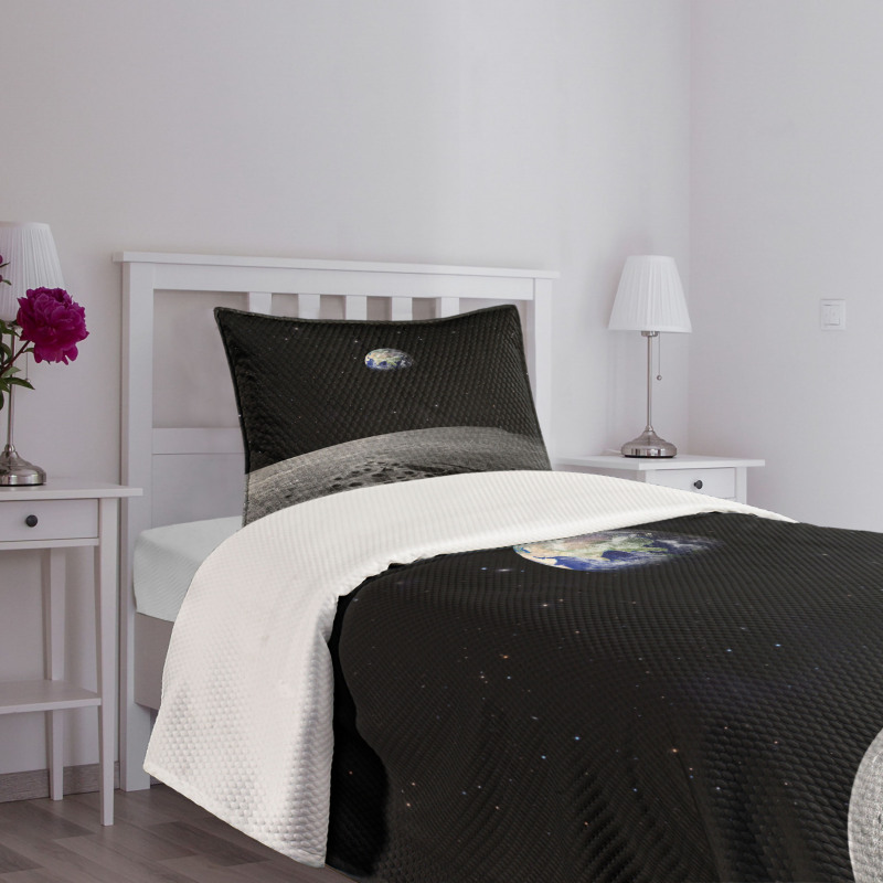 Planet Earth from Moon Bedspread Set