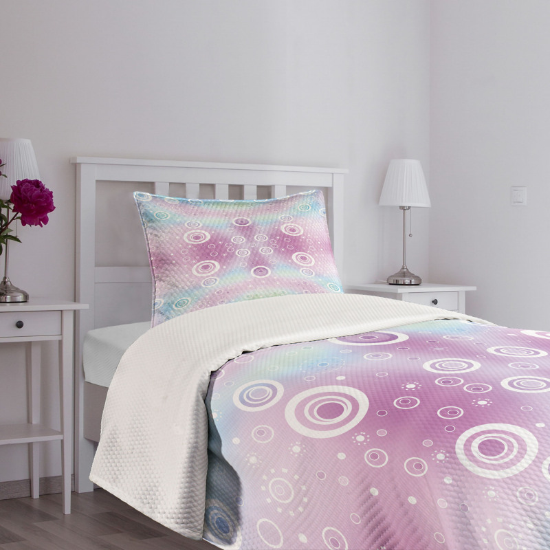 Fantasy Random Circles Bedspread Set