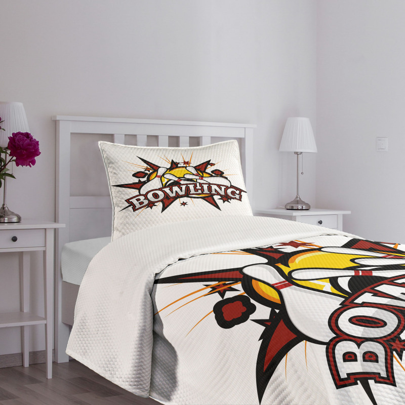 Cartoon Retro Crash Bedspread Set