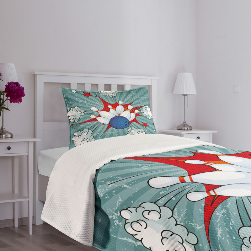 Retro Comic Blast Bedspread Set