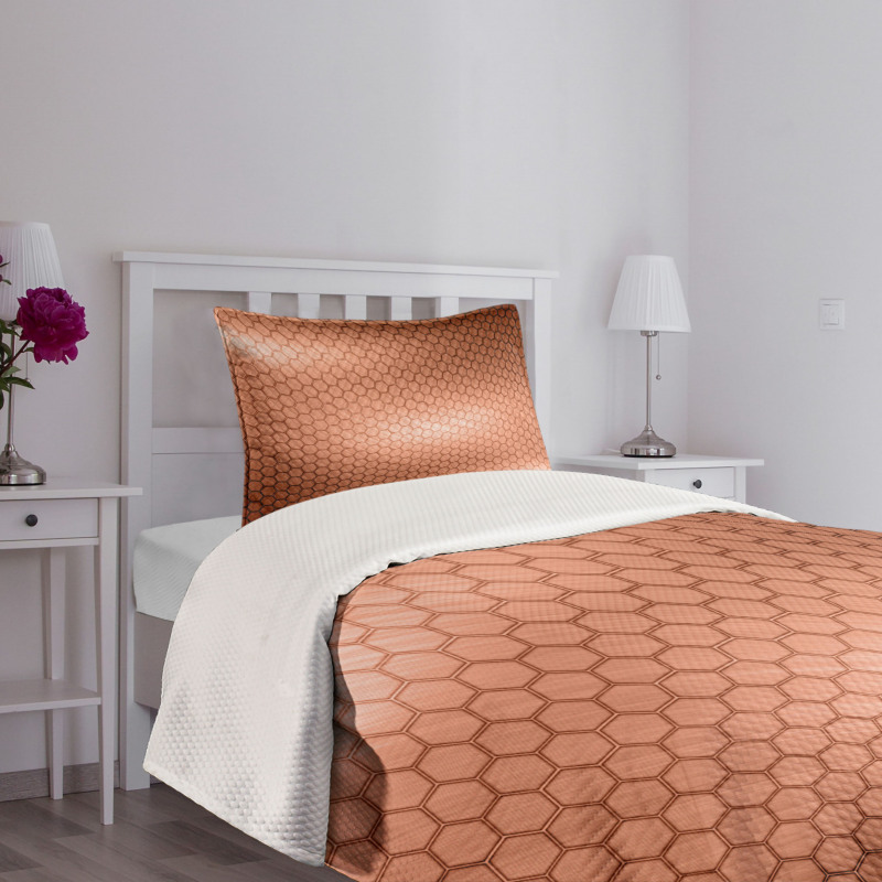 Comb Pattern Waves Bedspread Set