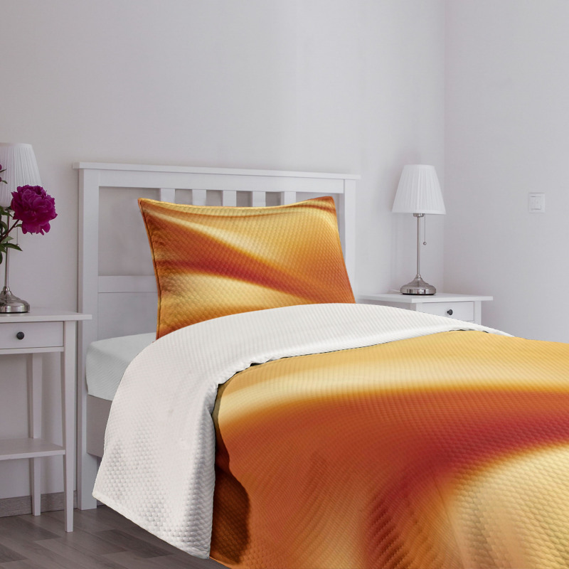 Wavy Color Curves Bedspread Set