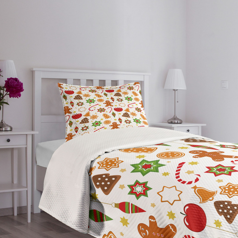 Christmas Graphic Bedspread Set