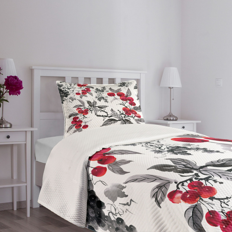 Mountain Ashes Artwork Bedspread Set