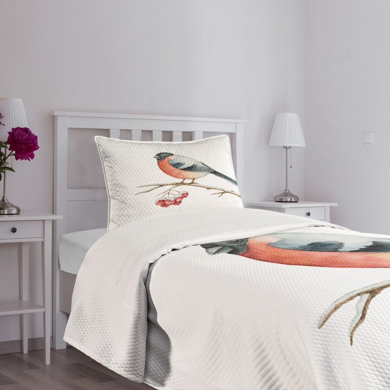 Wild Bird Watercolor Bedspread Set