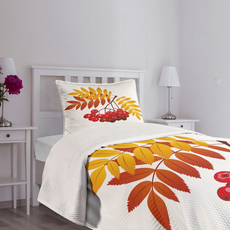 Rural Berries in Fall Bedspread Set