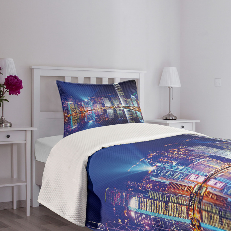 Hong Kong Island Modern Bedspread Set