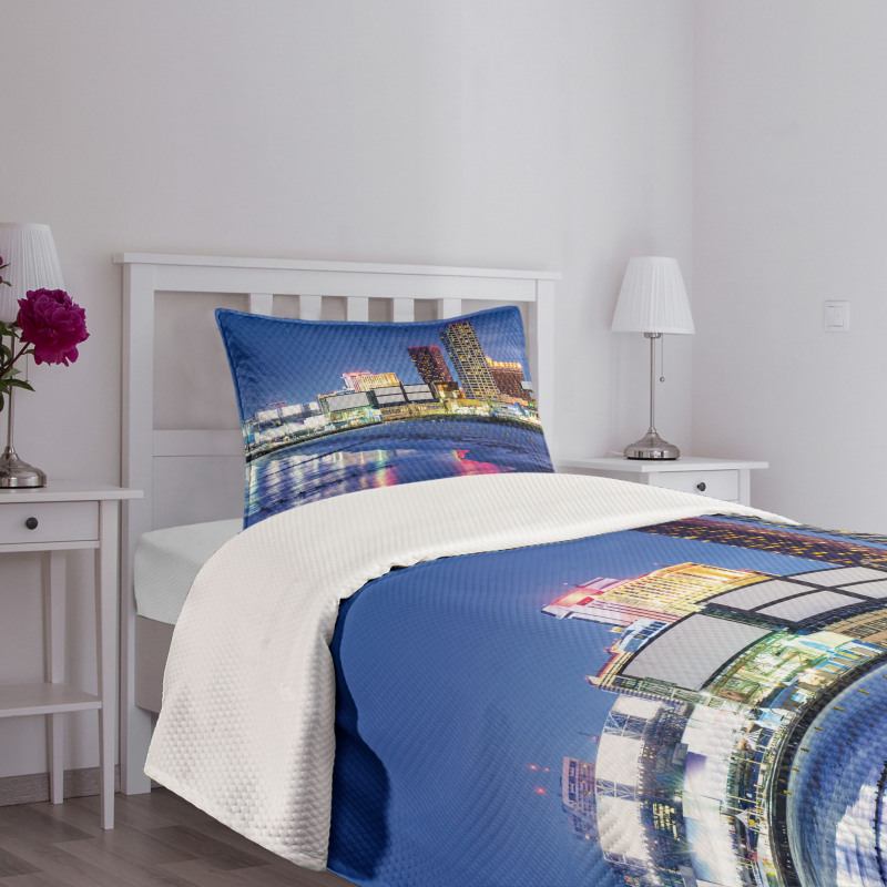 Resort Casinos on Shore Bedspread Set