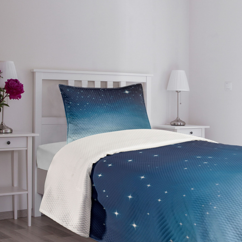 Ombre Sky Universe Cosmos Bedspread Set