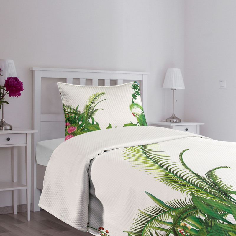 Tropical Plants Exotic Bedspread Set