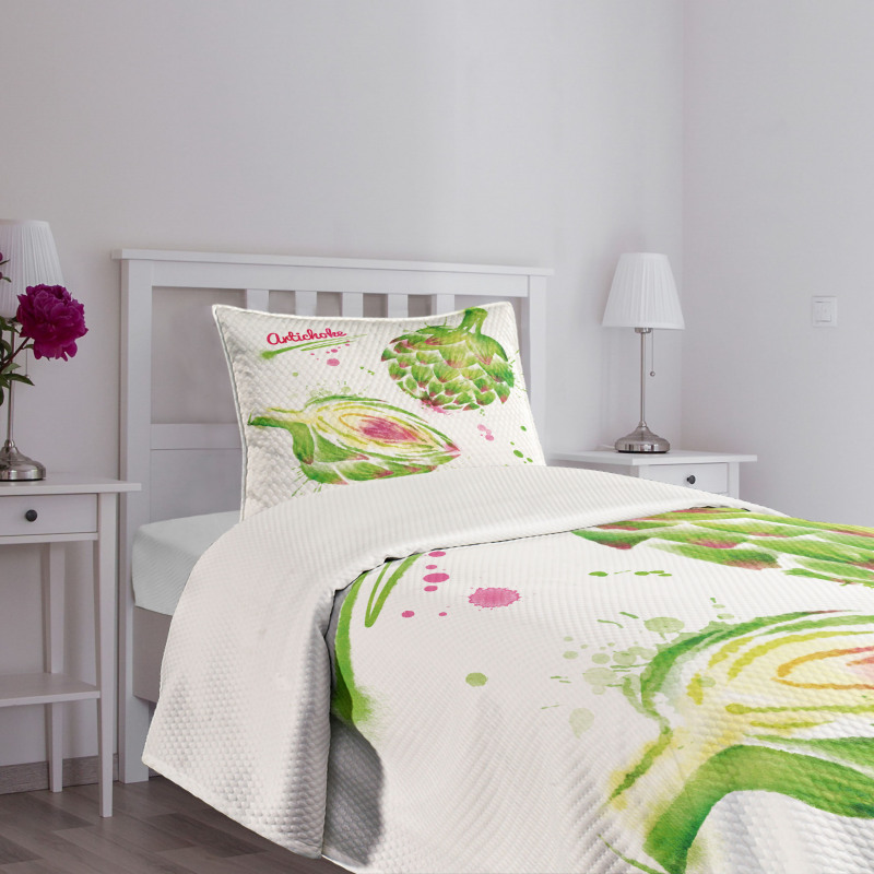 Watercolor Super Food Bedspread Set