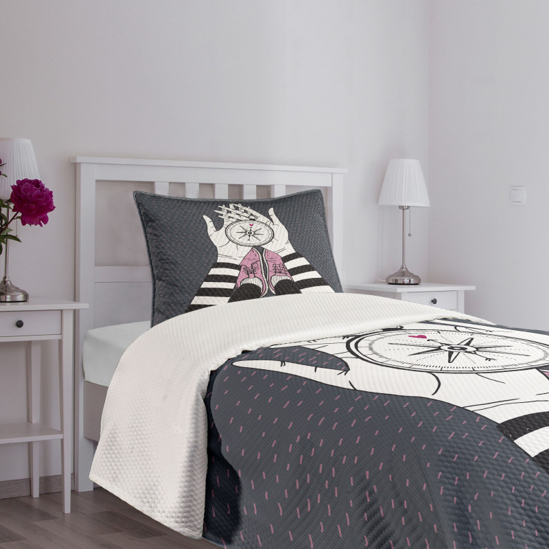 Search for Love Girl Bedspread Set