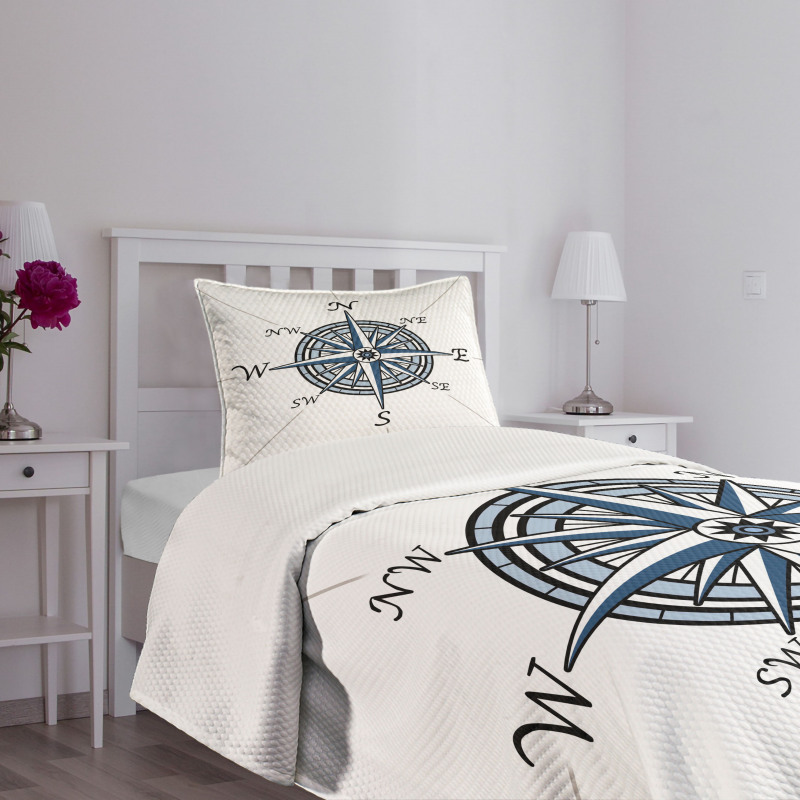 Sea Color Marine Design Bedspread Set