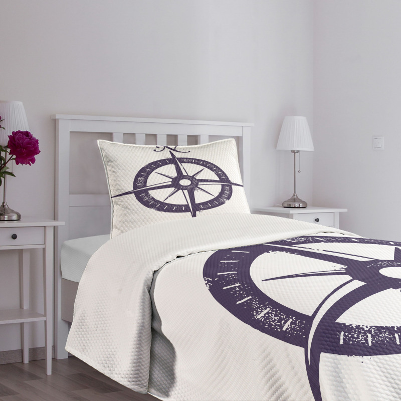 Sailing Navy Color Bedspread Set