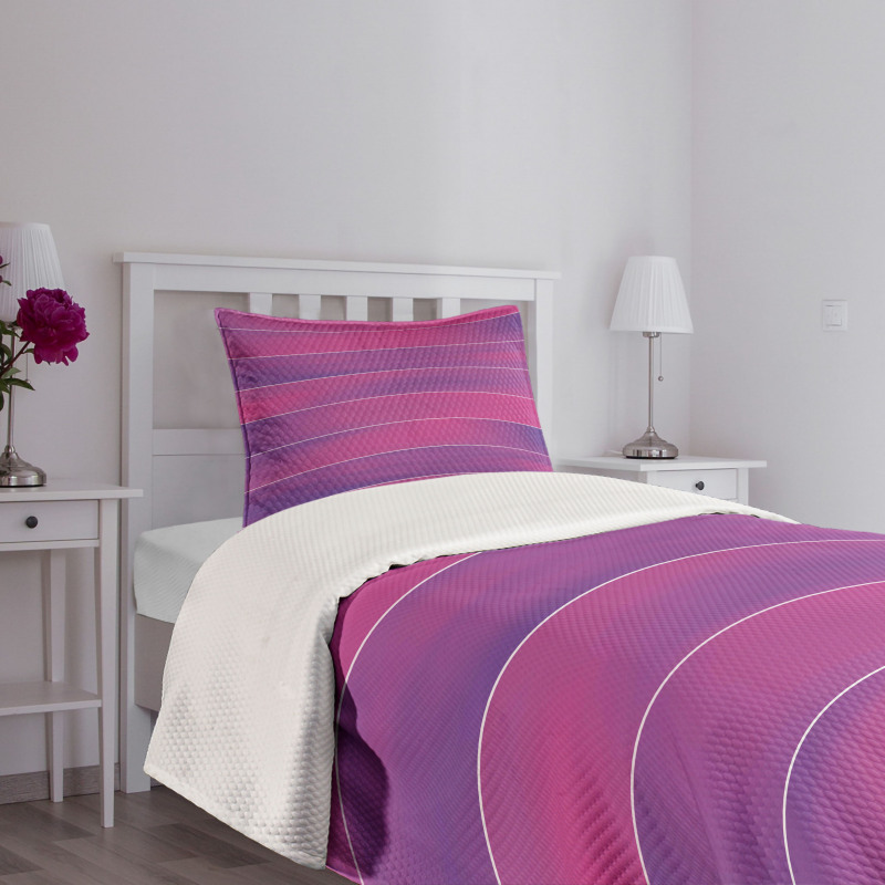 Stripes Soft Colors Bedspread Set