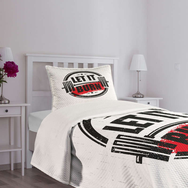 Strong Training Grunge Bedspread Set