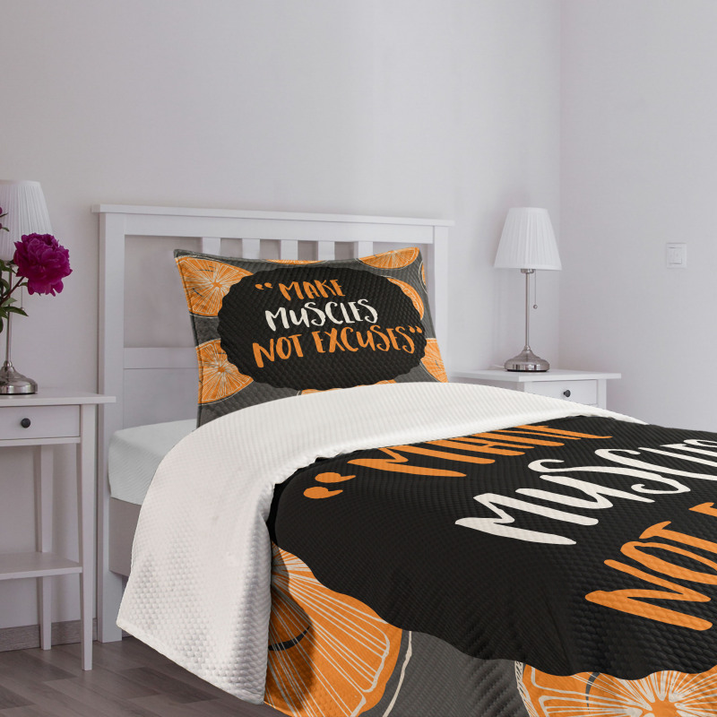 Make Muscles Bedspread Set