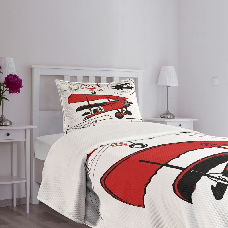 Biplanes Set Bedspread Set