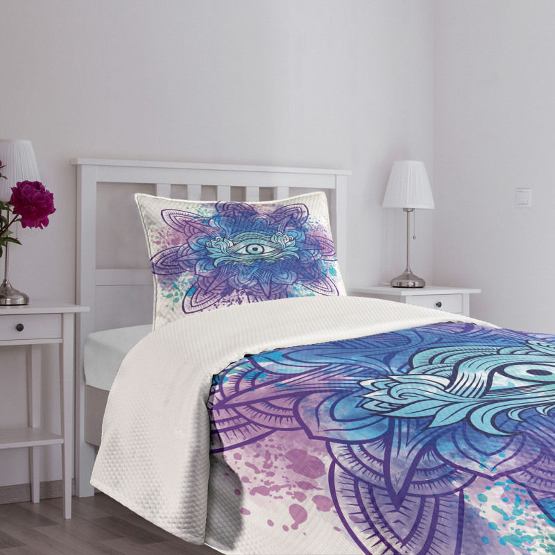 Third Eye Mandala Chakra Bedspread Set