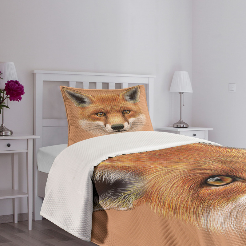 Fluffy Face Forest Bedspread Set