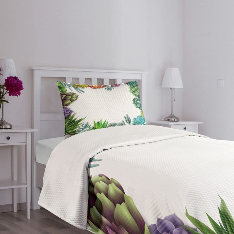 Garden Tropical Nature Bedspread Set