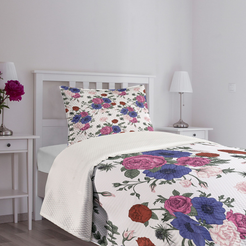 Colorful Corsage Bedspread Set