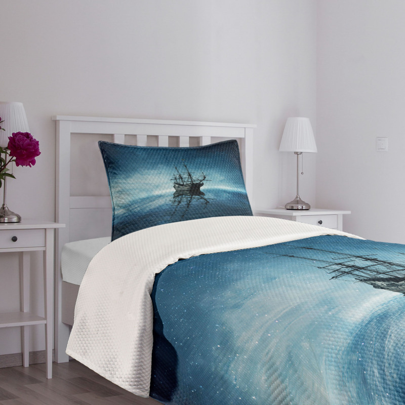 Night Sky Ocean Bedspread Set