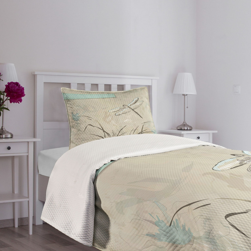 Romantic Sketch Art Bedspread Set