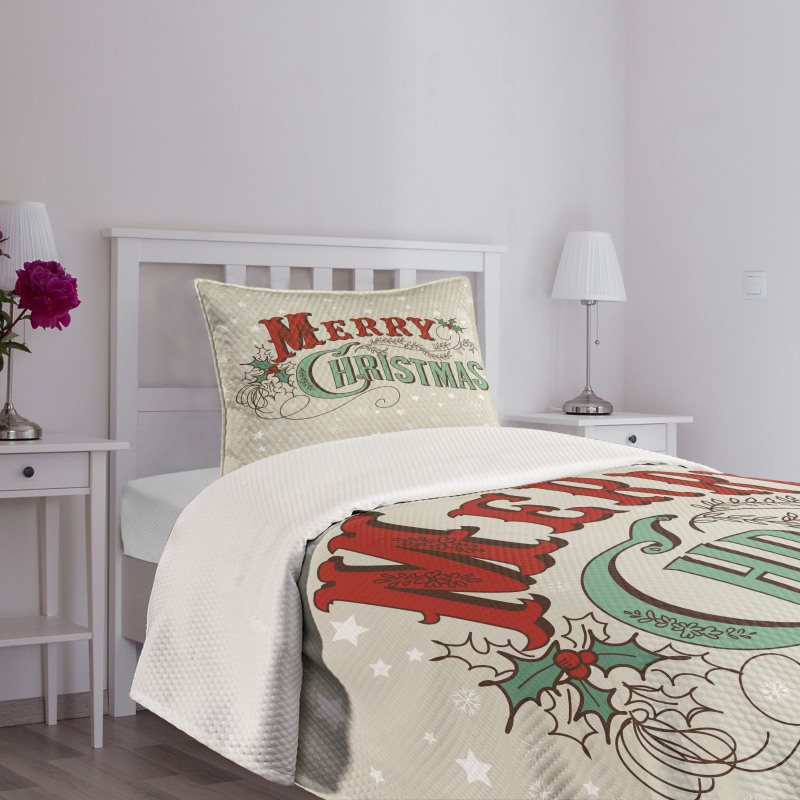 Star Snowflake Retro Bedspread Set