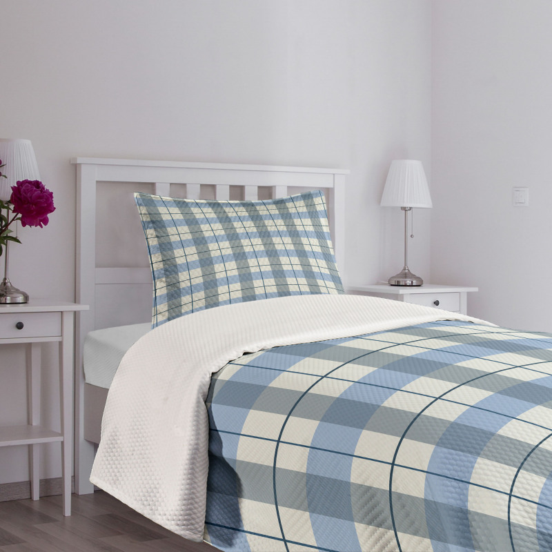 Scottish Tartan Plaid Bedspread Set