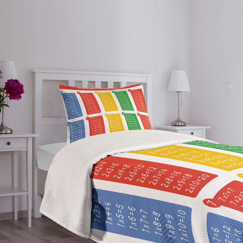 Colorful Classroom Bedspread Set