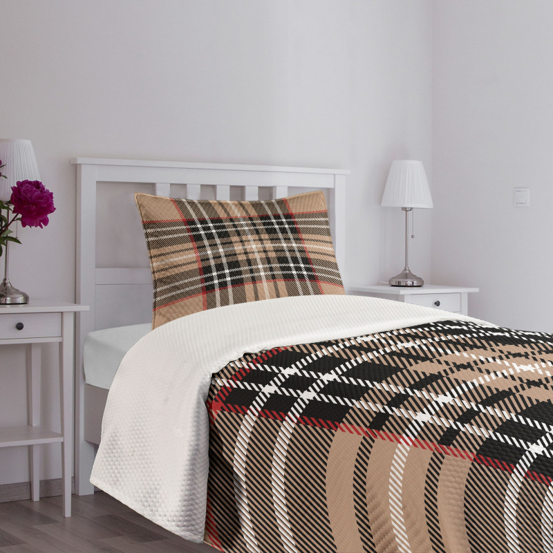 Classic British Plaid Bedspread Set