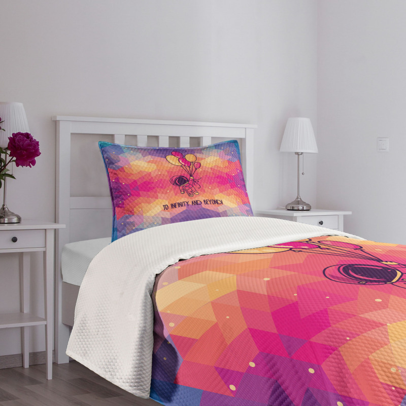 Doodle Space Man Bedspread Set