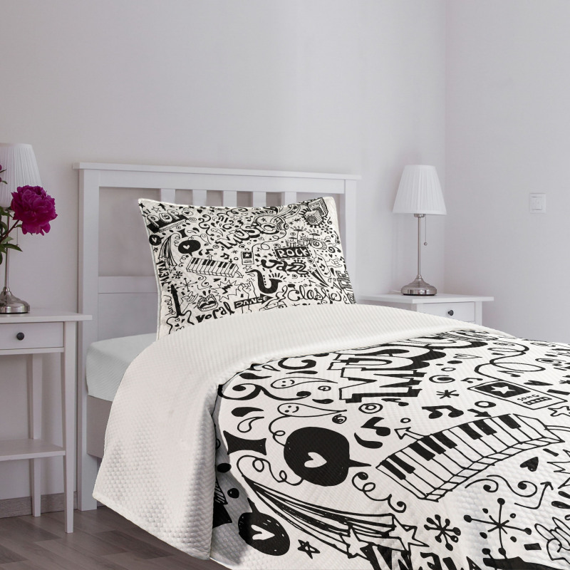 Rock Jazz Blues Dancing Bedspread Set